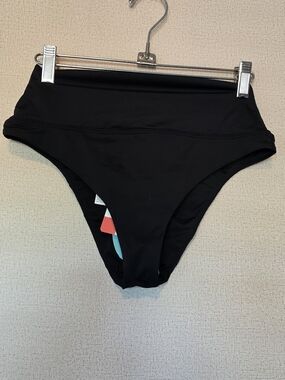 Prana Black High-Waist Swim Bottoms
